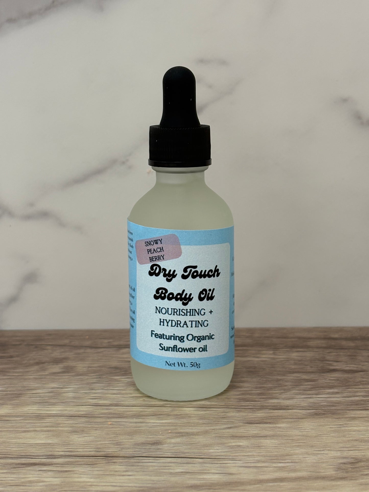 Snowy Peach Berry Dry Touch Body Oil – Lightweight, Fast-Absorbing Hydration