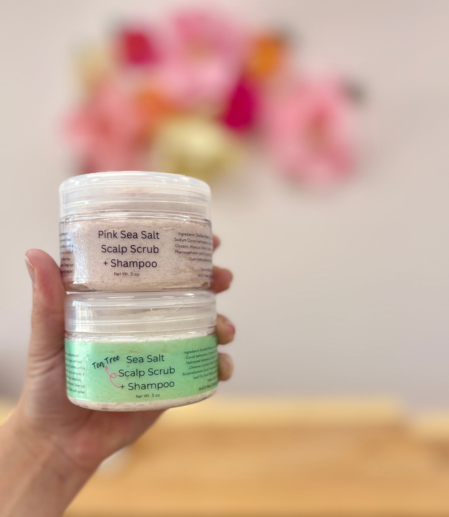 Tea Tree Sea Salt Scalp Scrub + Shampoo