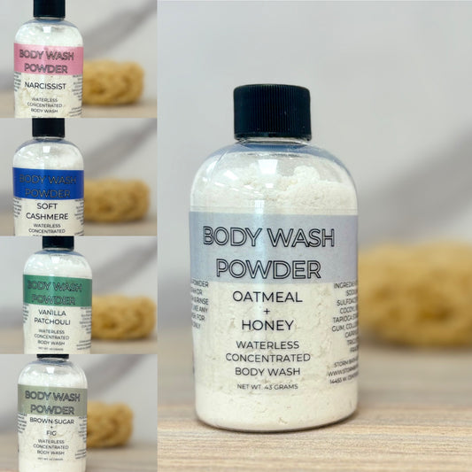 Powdered Body Wash - Eco-Friendly, Travel-Ready, & Skin-Nourishing Formula