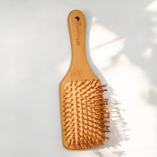 Bamboo Paddle Hairbrush - Square | Earth Day Bestseller