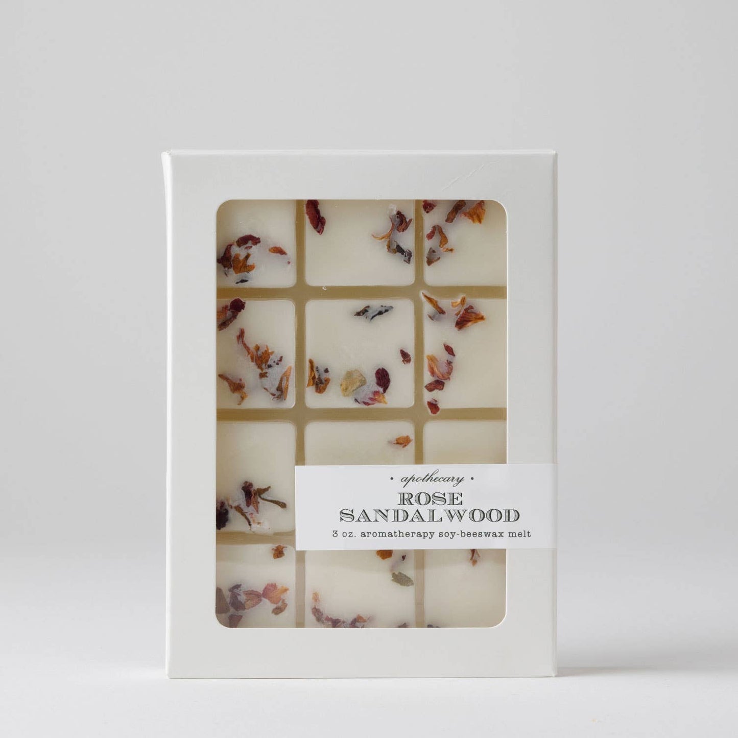Rose Sandalwood Apothecary Wax Melt | summer garden tea