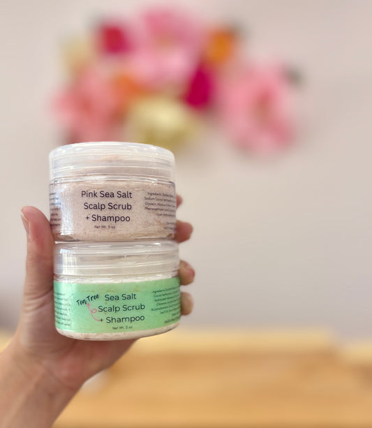 Tea Tree Sea Salt Scalp Scrub + Shampoo