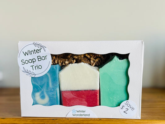 Winter Soap Bar Trio