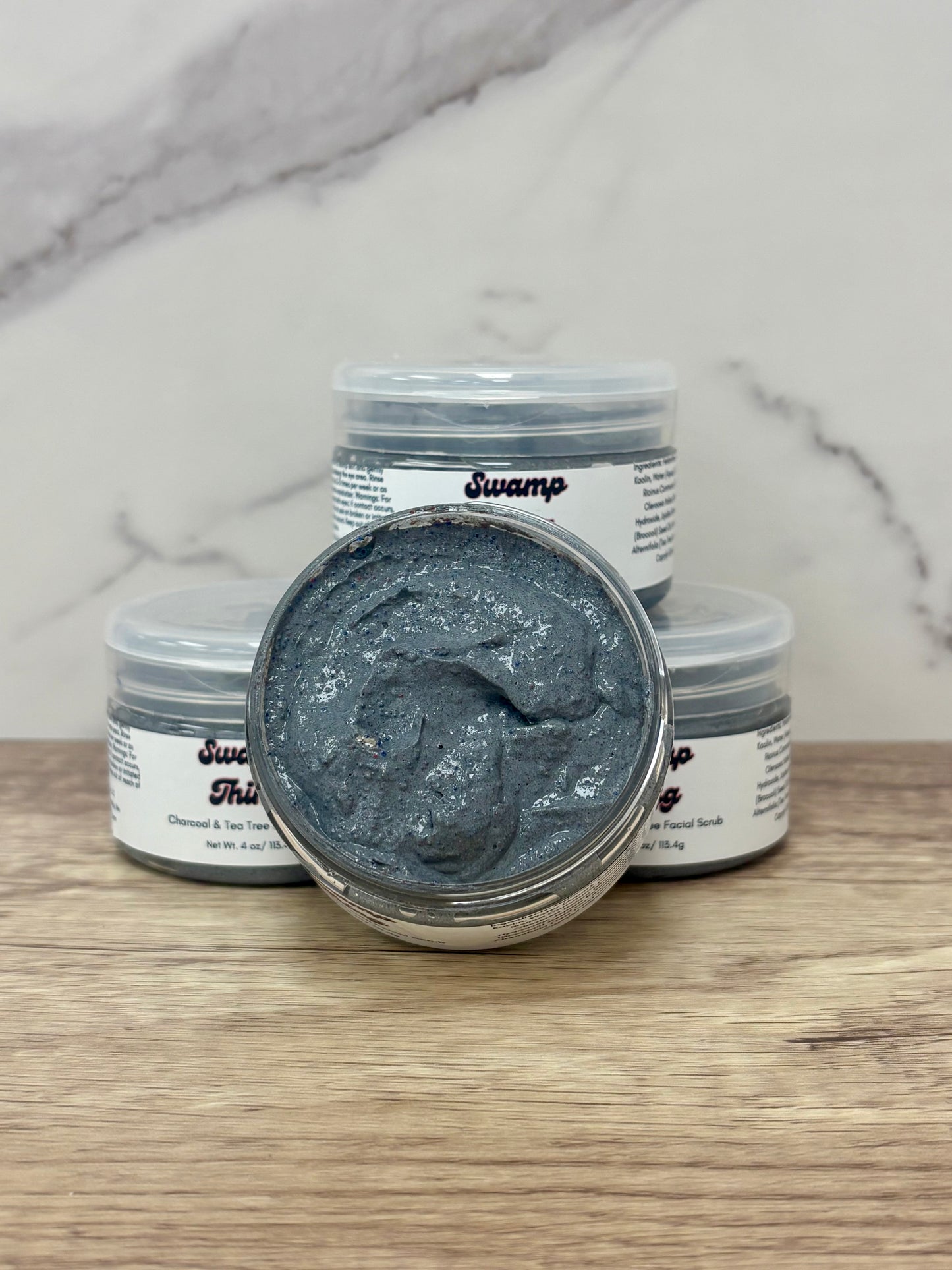 Swamp Thing Detox Facial Scrub with Charcoal + Tea Tree Essential Oil