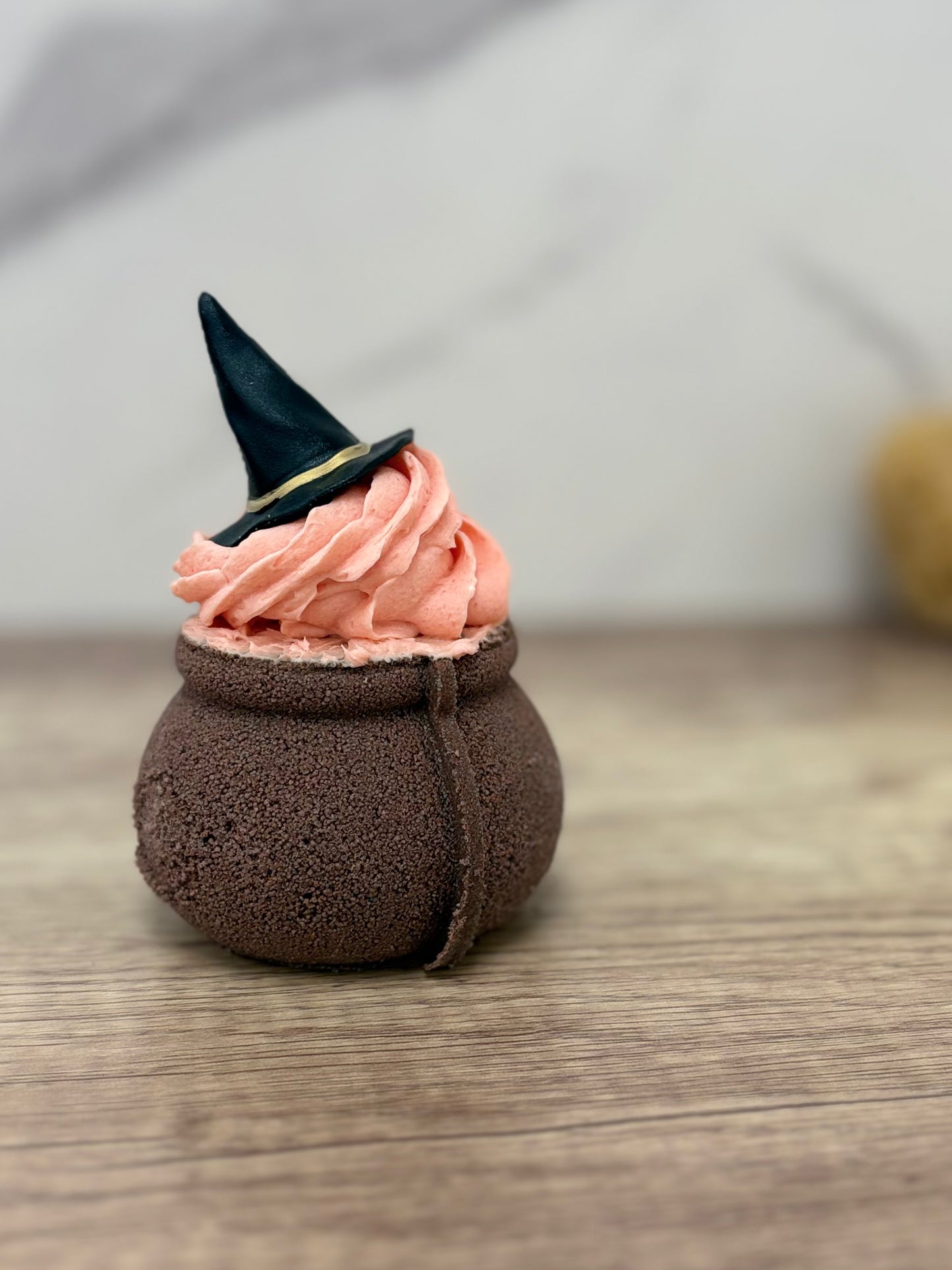 Bubbly Cauldron Bath Bomb - Spooky Bath Time - Halloween spa day - shaped halloween bath bomb