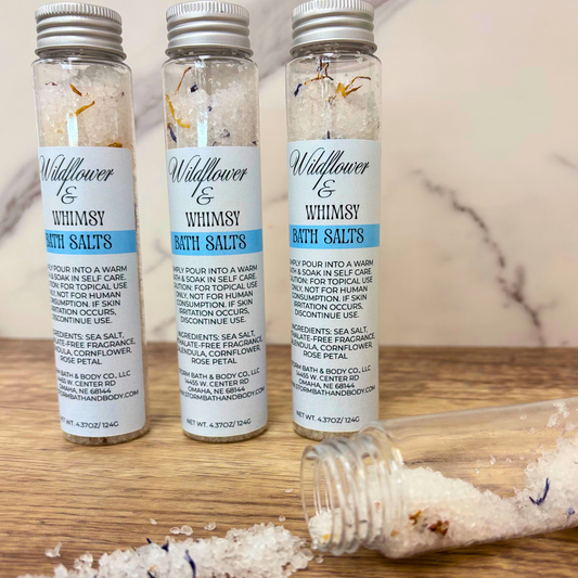 Wildflower & Whimsy Bath Salt Gift - Stocking Stuffer - Client Appreciation Gift