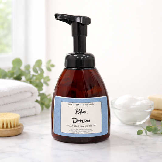 Blue Denim Foaming Hand Soap – Gentle Moisturizing Soap