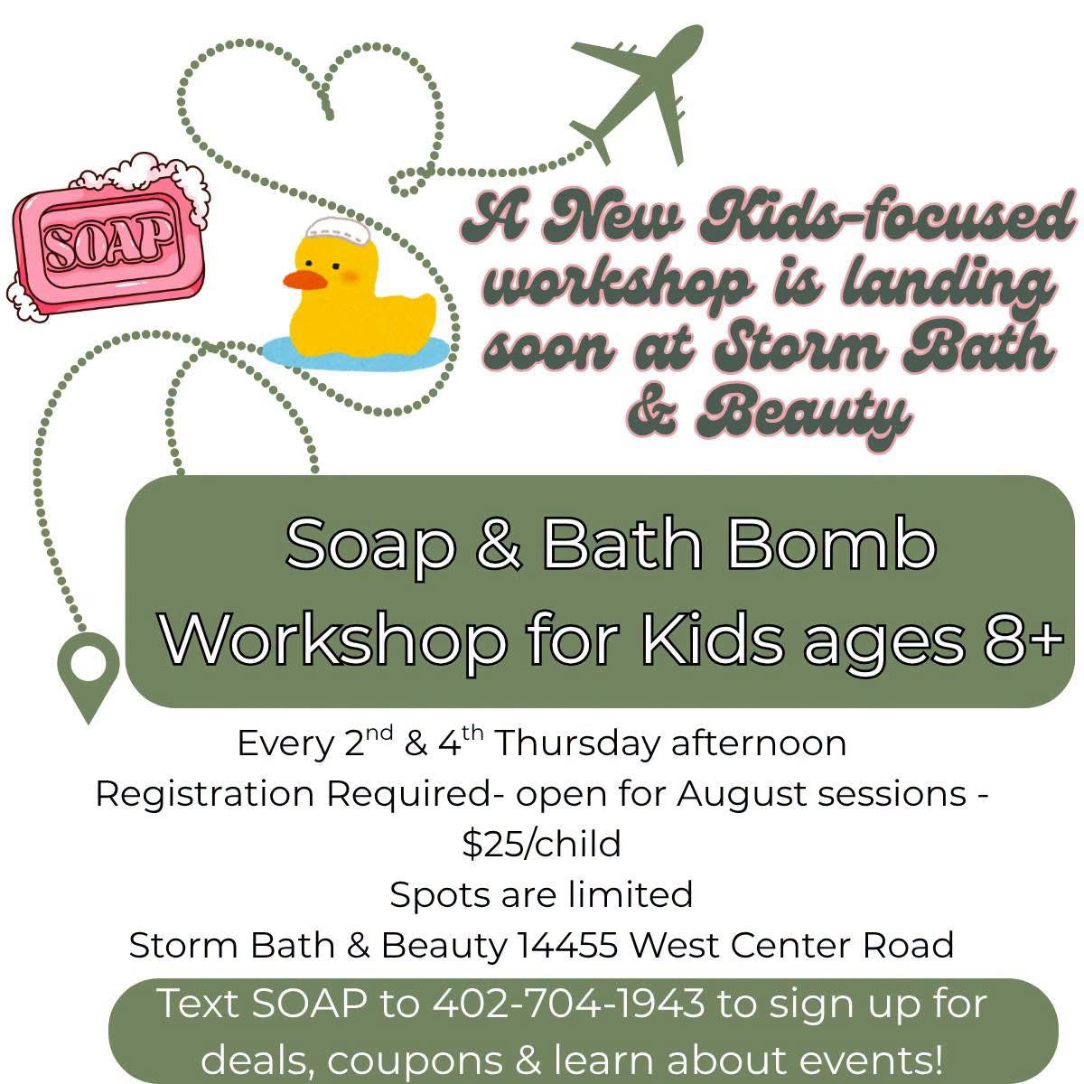 Soap & Bath Bomb Making Workshop for Kids
