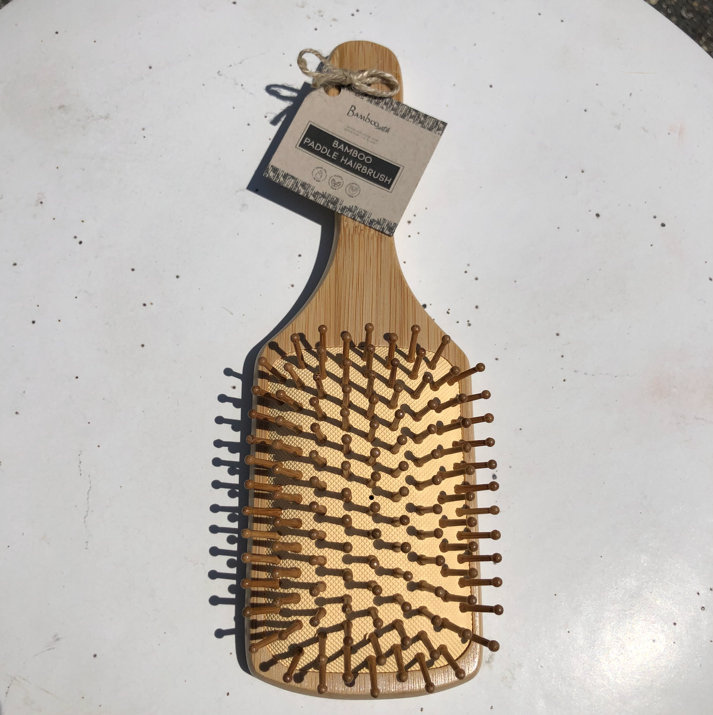 Bamboo Paddle Hairbrush - Square | Earth Day Bestseller