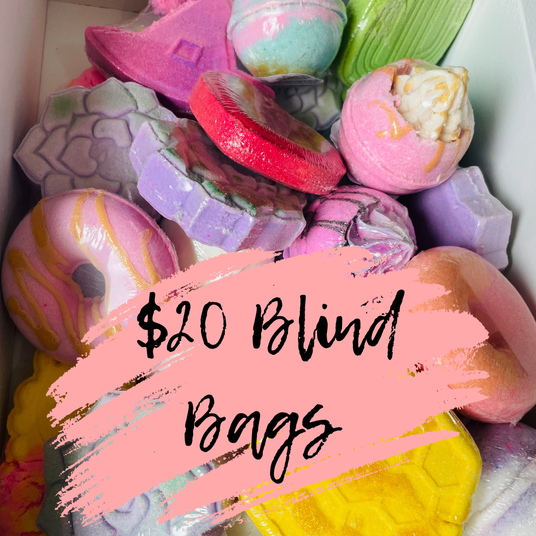 Bath Bomb Blind Bags- 4 Bath Bombs for $20- grab bag