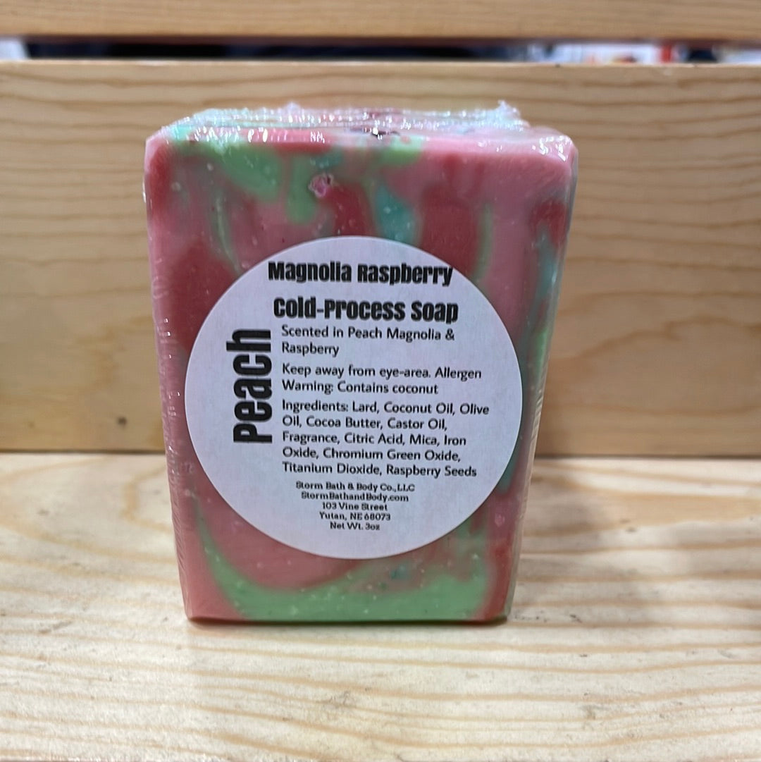 Peach Magnolia Raspberry Artisan Soap