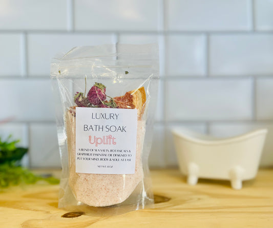 Uplift- Luxury Sea Salt Bath Salts - Grapefruit