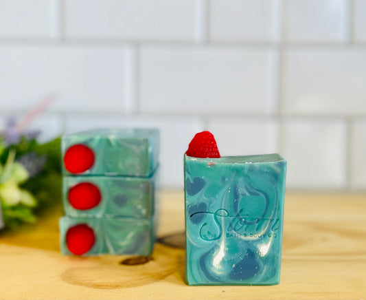 Blue Raspberry Slushie Artisan Cold Process Soap