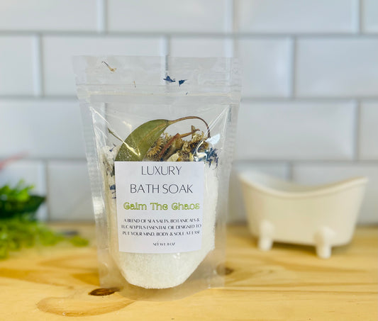 Calm The Chaos- Luxury Sea Salt Bath Salts - Eucalyptus